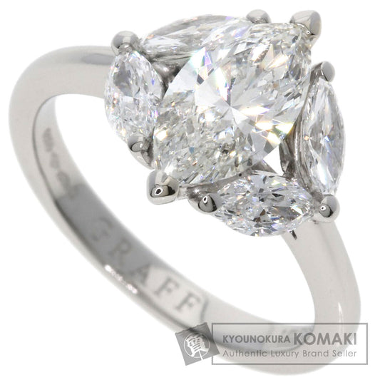 GRAFF marquise cut diamond Ring Platinum PT950 Ladies [Used]