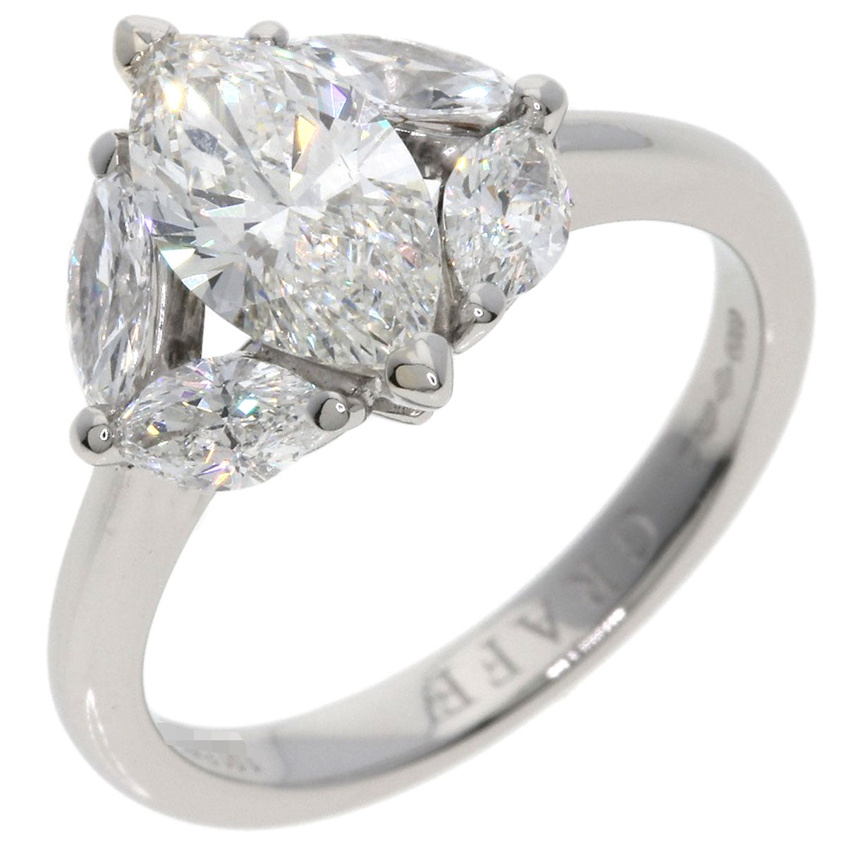 GRAFF marquise cut diamond Ring Platinum PT950 Ladies [Used]