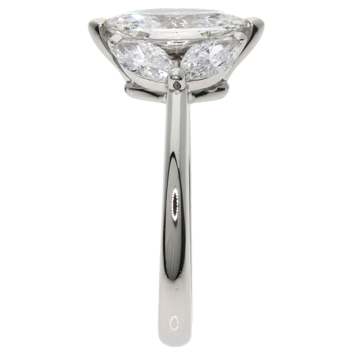 GRAFF marquise cut diamond Ring Platinum PT950 Ladies [Used]