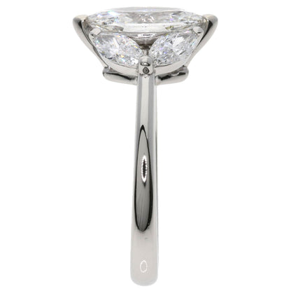 GRAFF marquise cut diamond Ring Platinum PT950 Ladies [Used]