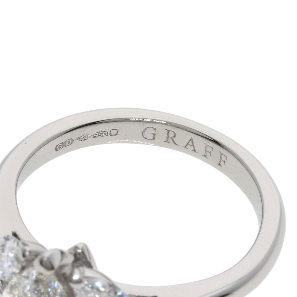 GRAFF marquise cut diamond Ring Platinum PT950 Ladies [Used]