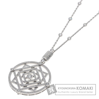 CARTIER Indian Mystery Diamond Necklace K18 White Gold Ladies [Used]