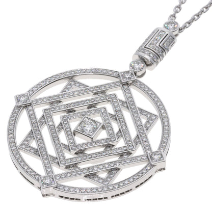 CARTIER Indian Mystery Diamond Necklace K18 White Gold Ladies [Used]