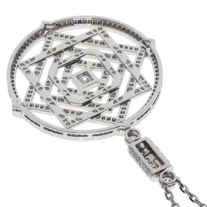 CARTIER Indian Mystery Diamond Necklace K18 White Gold Ladies [Used]