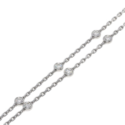 CARTIER Indian Mystery Diamond Necklace K18 White Gold Ladies [Used]