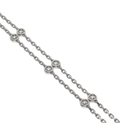 CARTIER Indian Mystery Diamond Necklace K18 White Gold Ladies [Used]