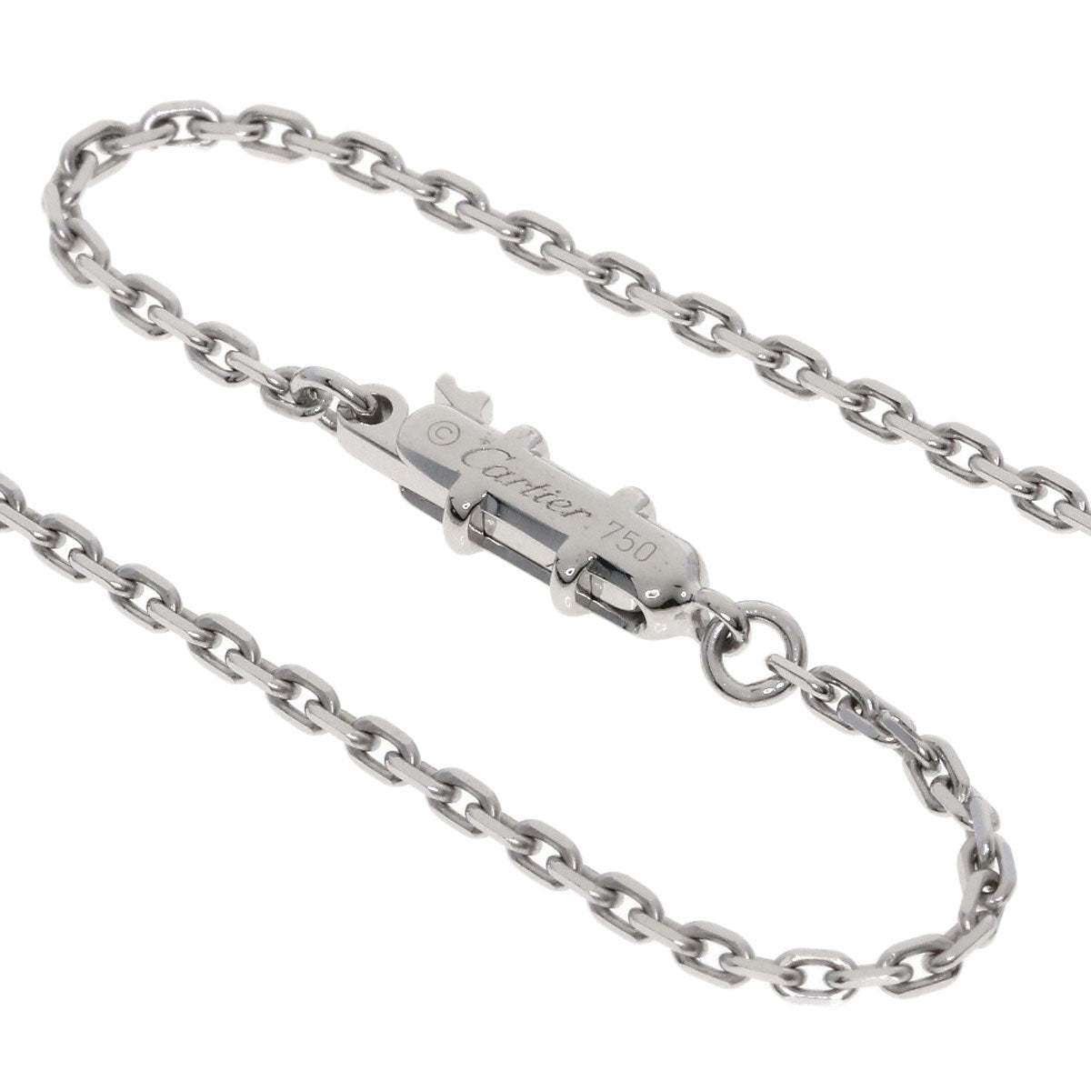 CARTIER Indian Mystery Diamond Necklace K18 White Gold Ladies [Used]