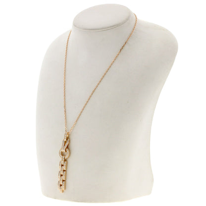 CARTIER Agraph Diamond Necklace K18 Pink Gold Ladies [Used]