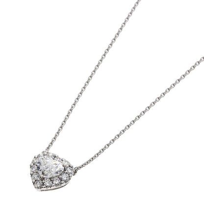 GRAFF Icon Heart Shape Diamond Necklace K18 White Gold Ladies [Used]