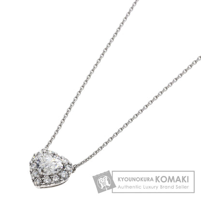 GRAFF Icon Heart Shape Diamond Necklace K18 White Gold Ladies [Used]
