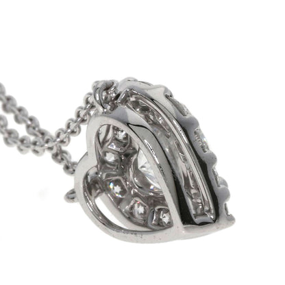 GRAFF Icon Heart Shape Diamond Necklace K18 White Gold Ladies [Used]