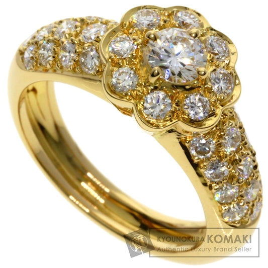 Boucheron Diamond #52 Ring K18 Yellow Gold Ladies [Used]