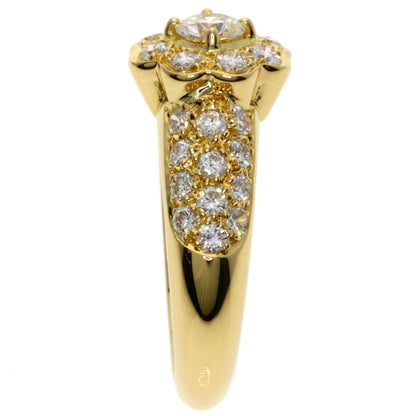 Boucheron Diamond #52 Ring K18 Yellow Gold Ladies [Used]
