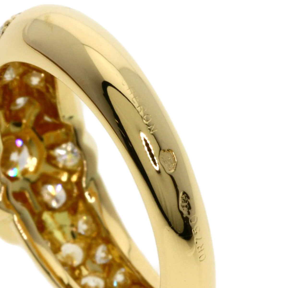 Boucheron Diamond #52 Ring K18 Yellow Gold Ladies [Used]