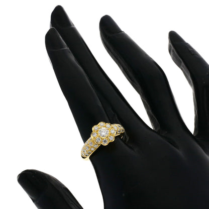 Boucheron Diamond #52 Ring K18 Yellow Gold Ladies [Used]