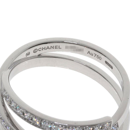 CHANEL Ruban de Chanel Diamond #59 Ring K18 White Gold Ladies [Used]