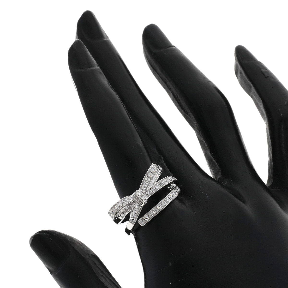 CHANEL Ruban de Chanel Diamond #59 Ring K18 White Gold Ladies [Used]