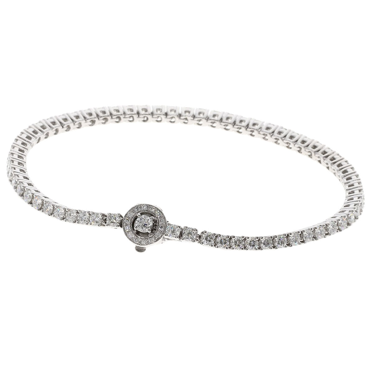 Boucheron Abba Diamond Bracelet K18 White Gold Ladies [Used]