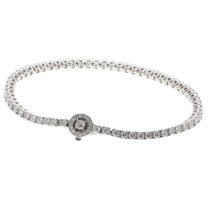 Boucheron Abba Diamond Bracelet K18 White Gold Ladies [Used]