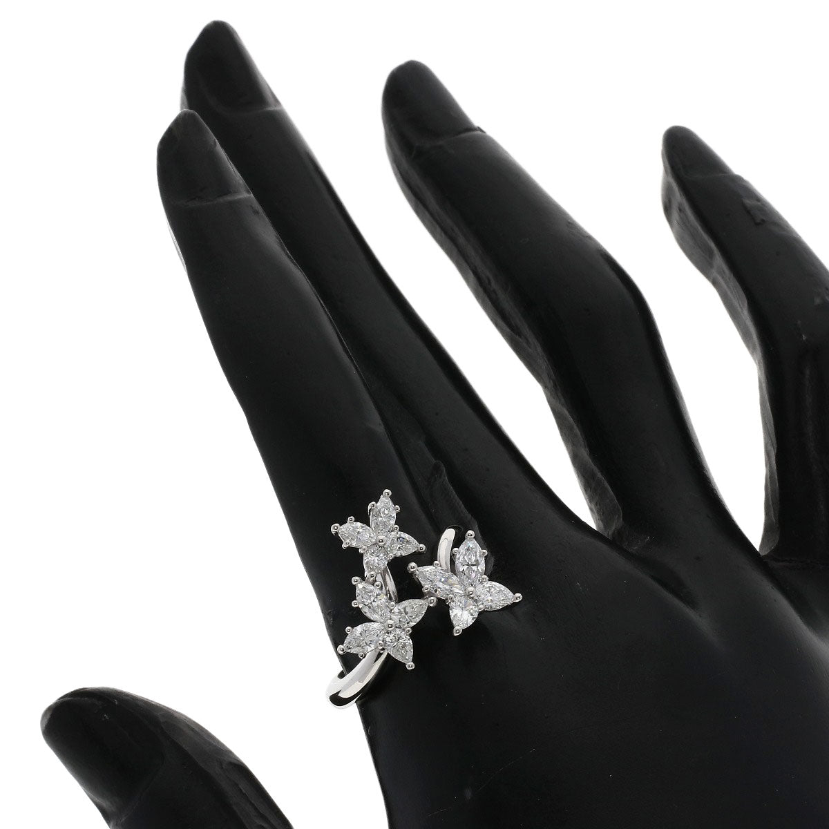 HARRY WINSTON Marquissa Triple Motif Diamond Ring Platinum PT950 Ladies [Used]