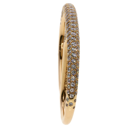 HERMES Shane Dunkle Punk Double Ring Diamond #54 Ring K18 Pink Gold Ladies [Used]