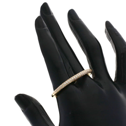 HERMES Shane Dunkle Punk Double Ring Diamond #54 Ring K18 Pink Gold Ladies [Used]