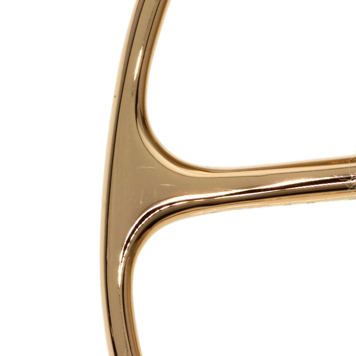 HERMES Shane Dunkle Punk Double Ring Diamond #54 Ring K18 Pink Gold Ladies [Used]