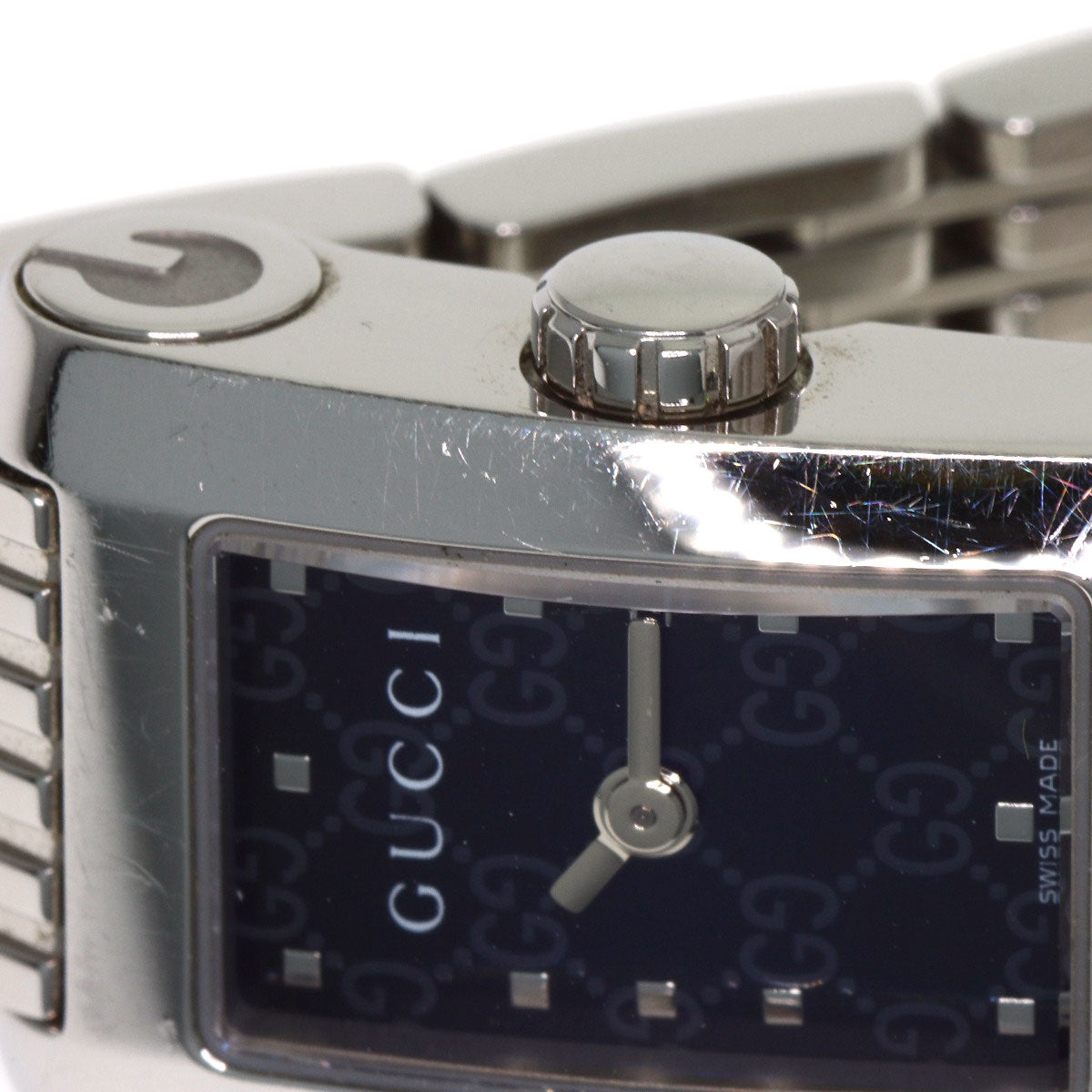 GUCCI G Metro Rectangle Watches 8600L Stainless Steel/Stainless Steel Ladies