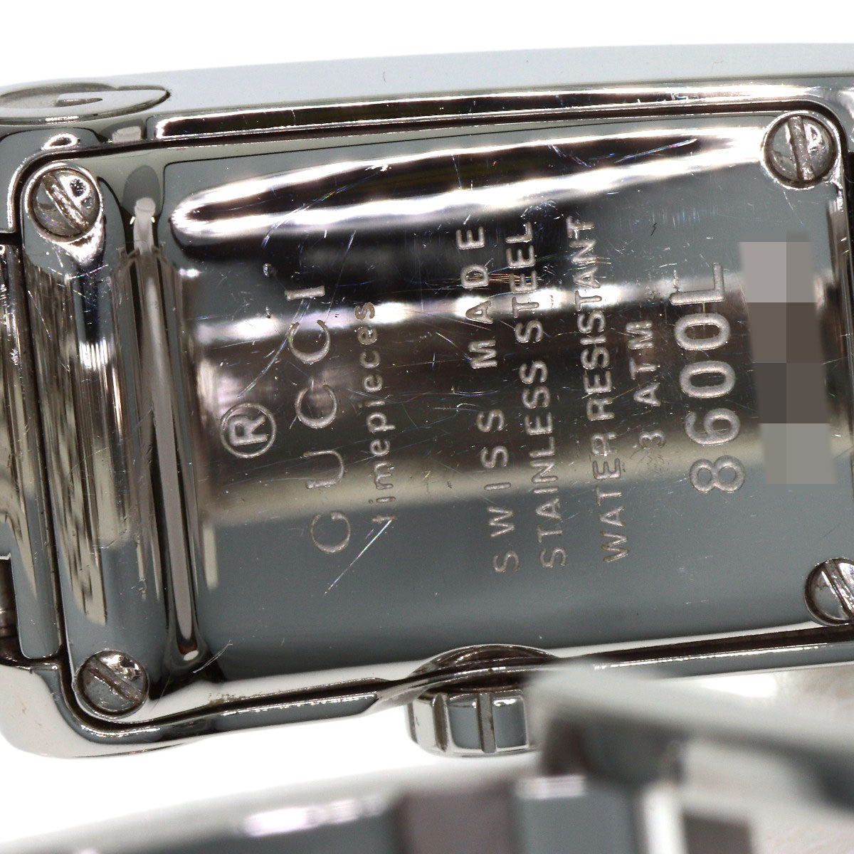 GUCCI G Metro Rectangle Watches 8600L Stainless Steel/Stainless Steel Ladies