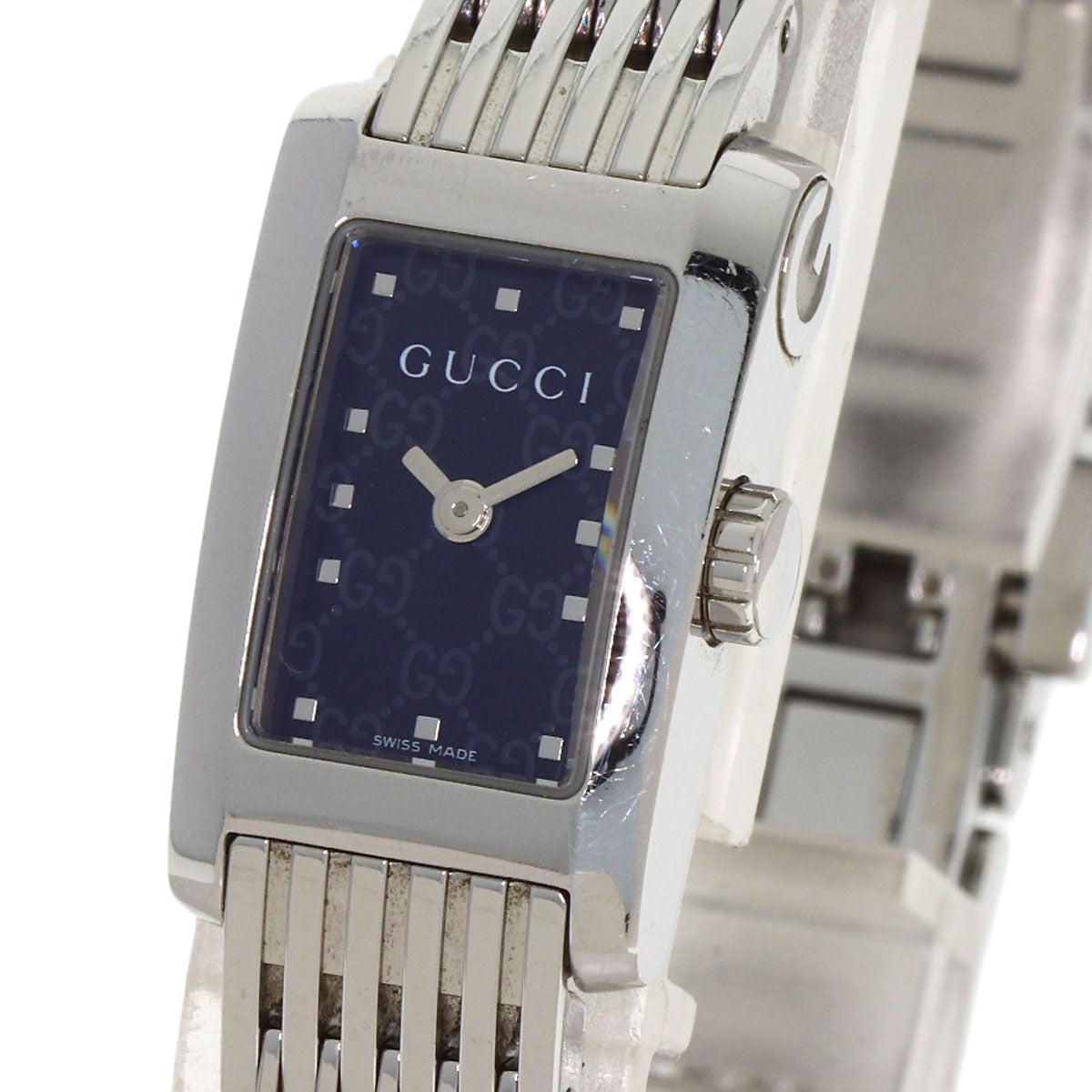 GUCCI G Metro Rectangle Watches 8600L Stainless Steel/Stainless Steel Ladies