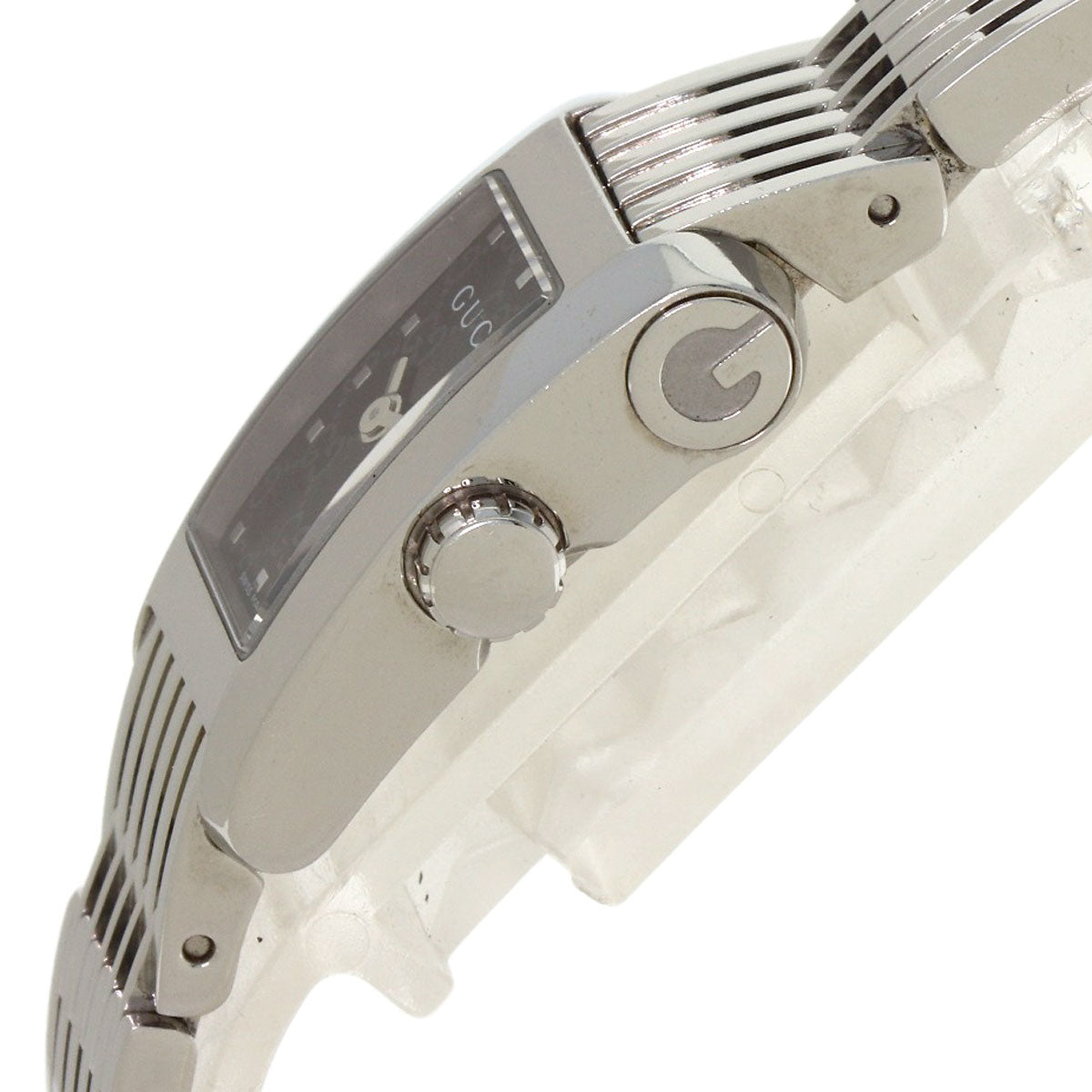 GUCCI G Metro Rectangle Watches 8600L Stainless Steel/Stainless Steel Ladies