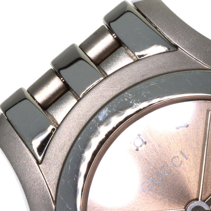 GUCCI 11P Diamond Watches 5500L Stainless Steel/Stainless Steel Ladies