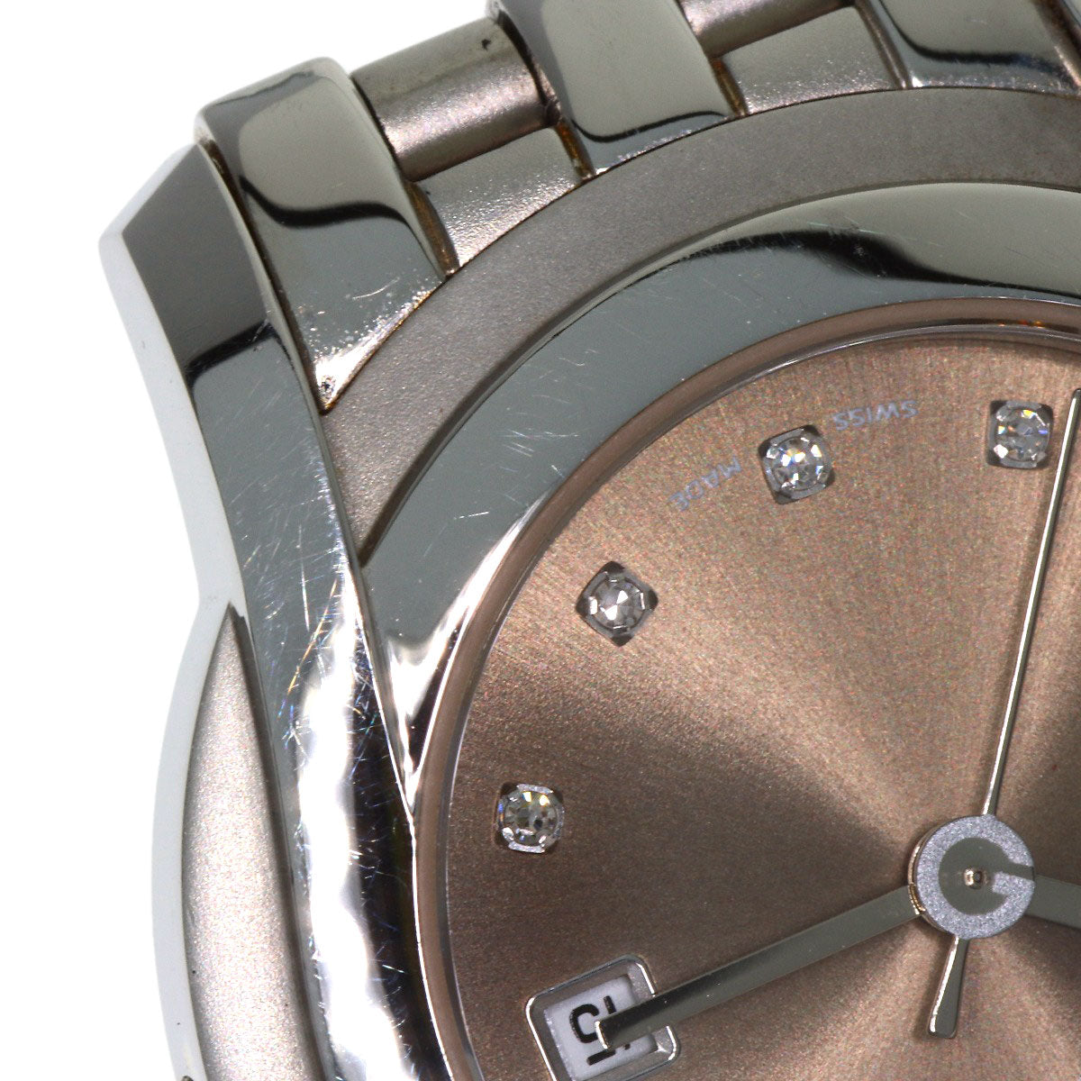 GUCCI 11P Diamond Watches 5500L Stainless Steel/Stainless Steel Ladies