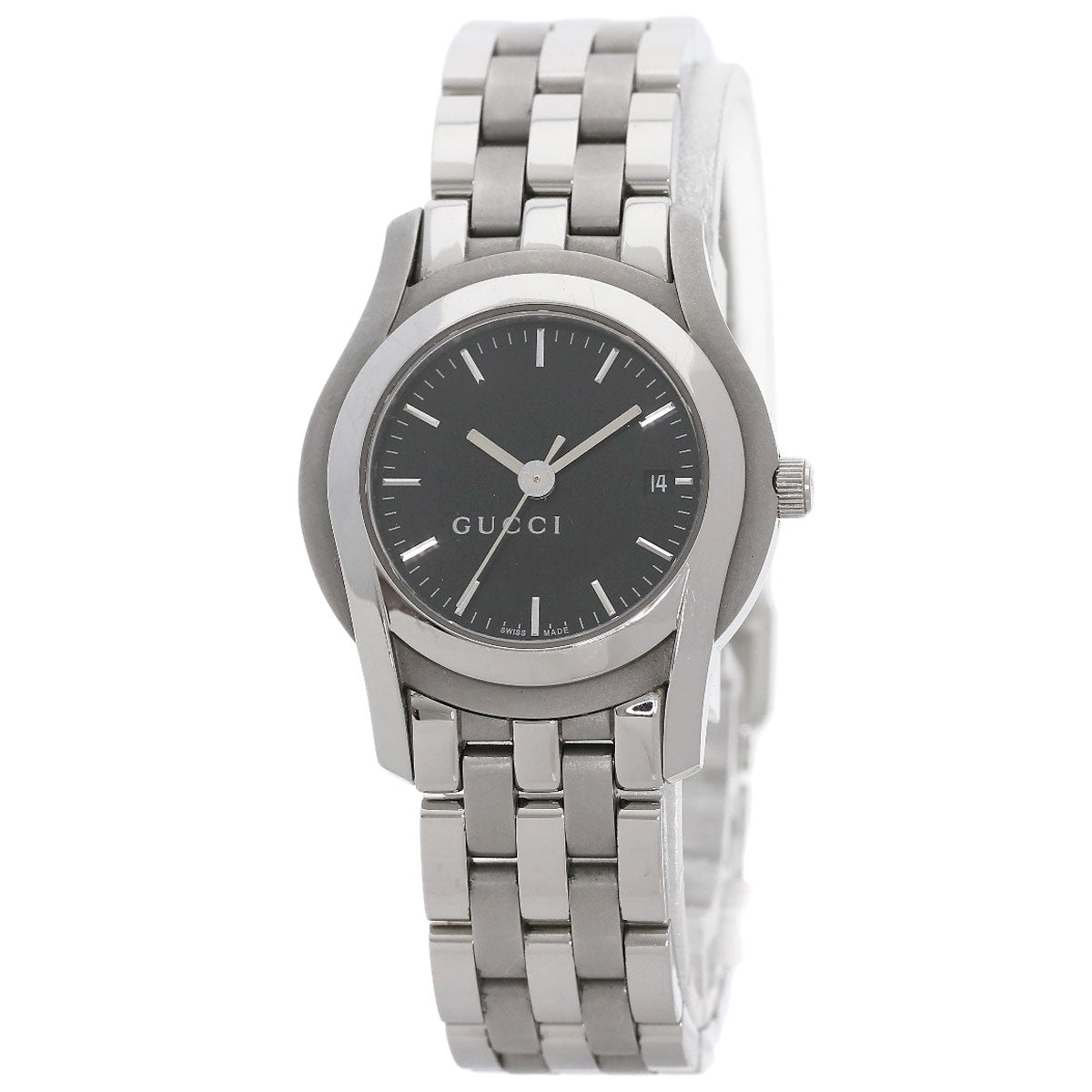 GUCCI Round face Watches 5500L Stainless Steel/Stainless Steel Ladies