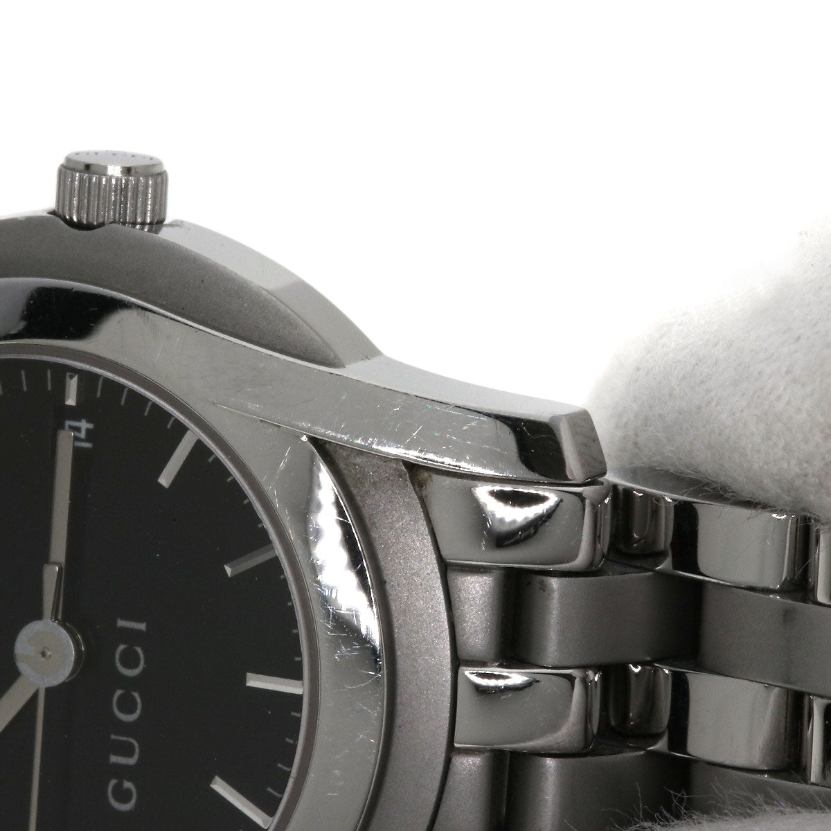 GUCCI Round face Watches 5500L Stainless Steel/Stainless Steel Ladies