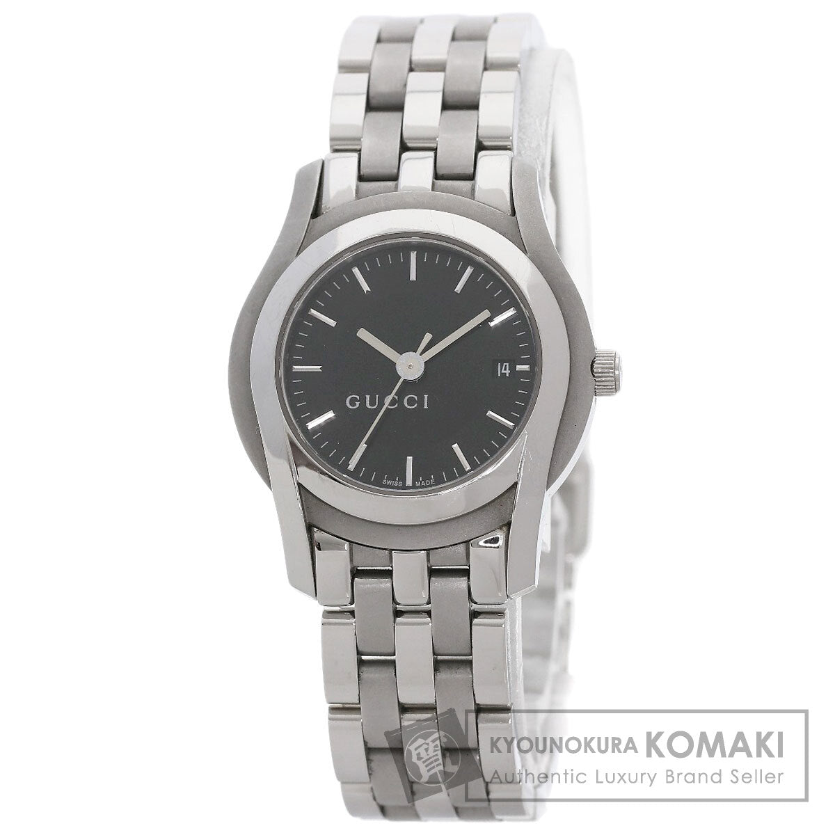 GUCCI Round face Watches 5500L Stainless Steel/Stainless Steel Ladies