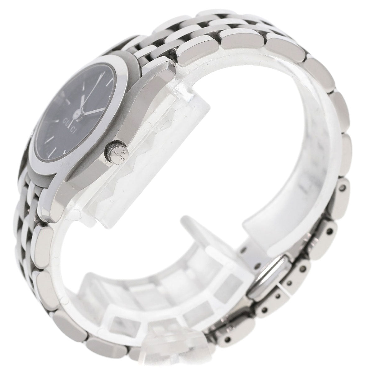 GUCCI Round face Watches 5500L Stainless Steel/Stainless Steel Ladies