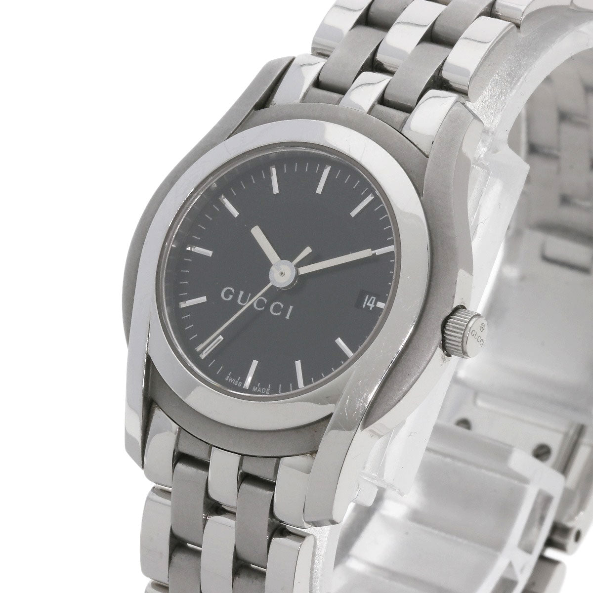 GUCCI Round face Watches 5500L Stainless Steel/Stainless Steel Ladies