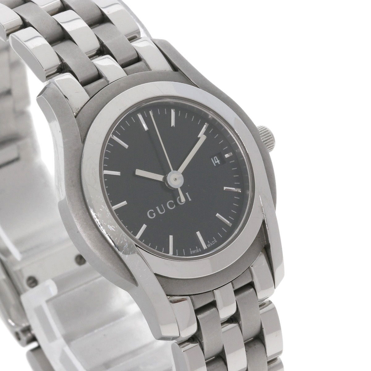 GUCCI Round face Watches 5500L Stainless Steel/Stainless Steel Ladies
