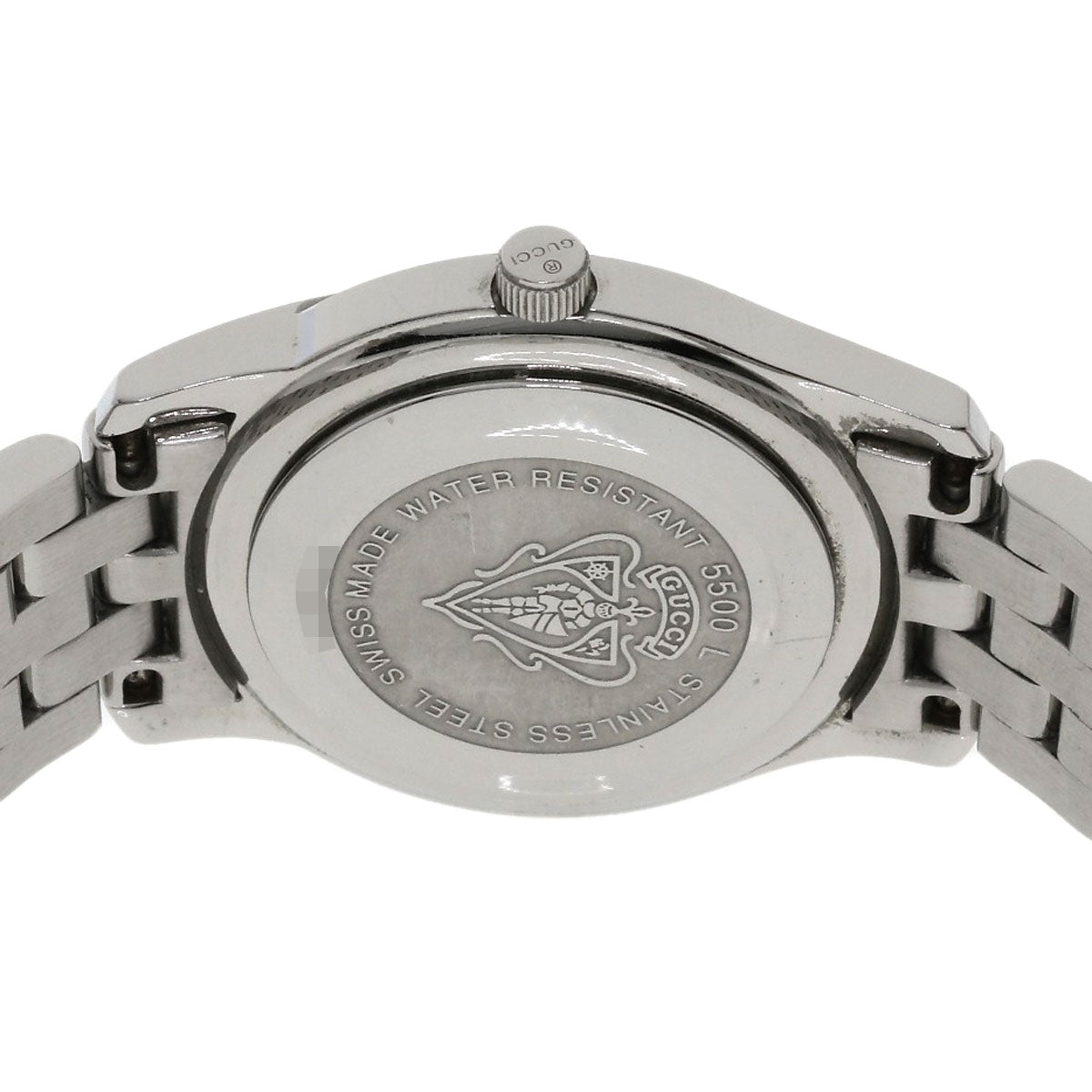 GUCCI Round face Watches 5500L Stainless Steel/Stainless Steel Ladies
