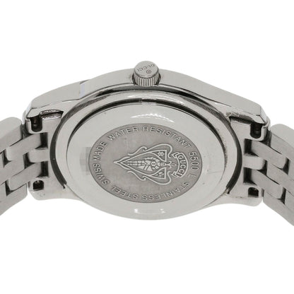 GUCCI Round face Watches 5500L Stainless Steel/Stainless Steel Ladies