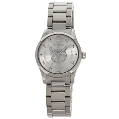 GUCCI G Timeless Cat Head 126.5 Watches YA126595 Stainless Steel/Stainless Steel Ladies