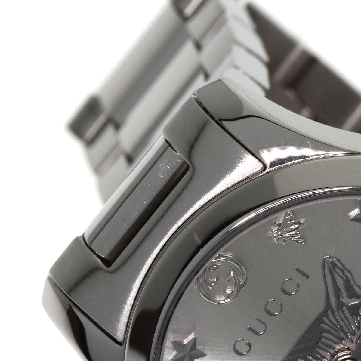 GUCCI G Timeless Cat Head 126.5 Watches YA126595 Stainless Steel/Stainless Steel Ladies