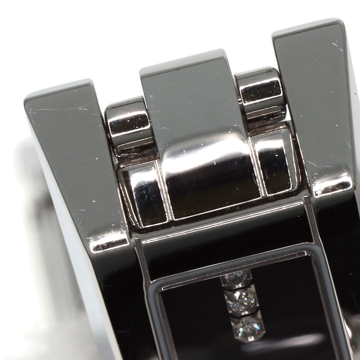 GUCCI 3P Diamond Watches YA110 Stainless Steel/Stainless Steel Ladies
