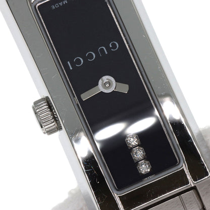 GUCCI 3P Diamond Watches YA110 Stainless Steel/Stainless Steel Ladies