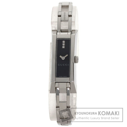GUCCI 3P Diamond Watches YA110 Stainless Steel/Stainless Steel Ladies