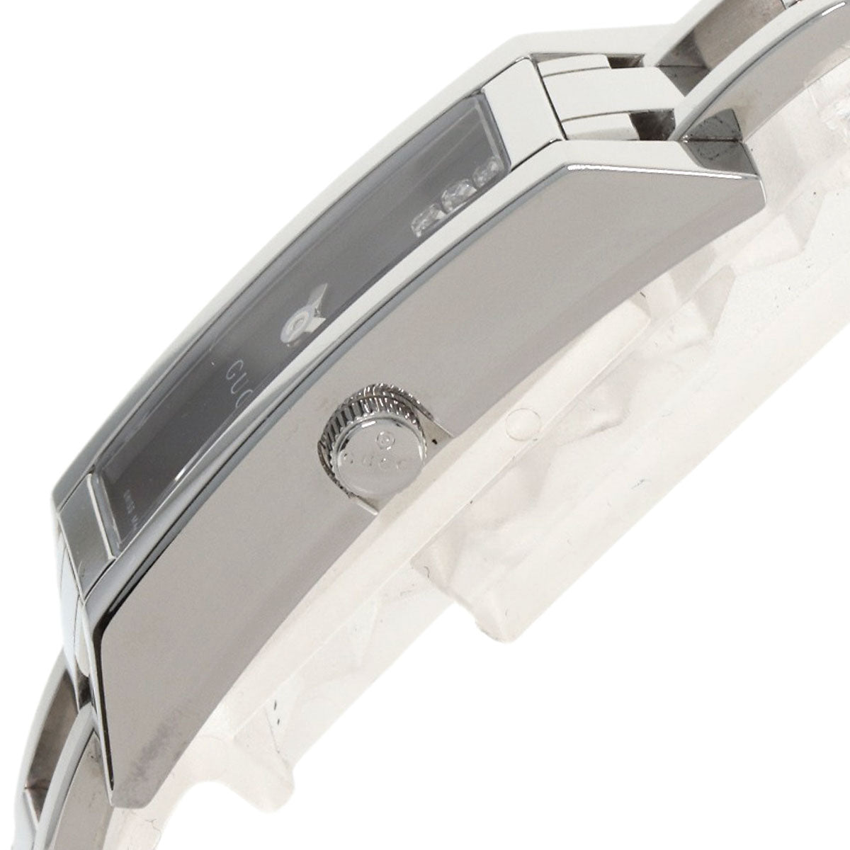 GUCCI 3P Diamond Watches YA110 Stainless Steel/Stainless Steel Ladies