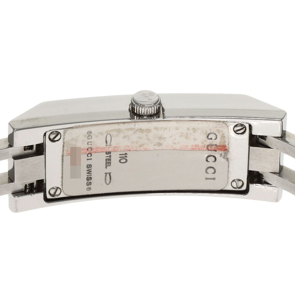 GUCCI 3P Diamond Watches YA110 Stainless Steel/Stainless Steel Ladies