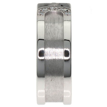 CARTIER C2 Ring SM Diamond #48 Ring K18 White Gold Ladies [Used]