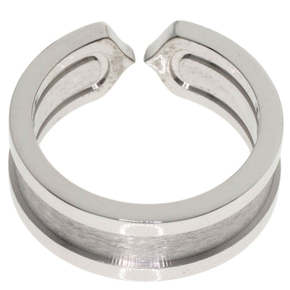 CARTIER C2 Ring SM Diamond #48 Ring K18 White Gold Ladies [Used]